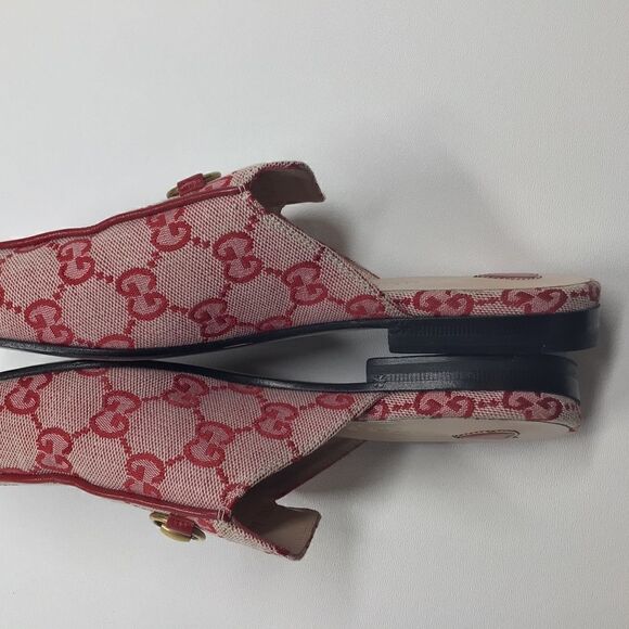 Gucci Princetown Horsebit Mule – Red Hearts Canvas EU 36 - Picture 6 of 17